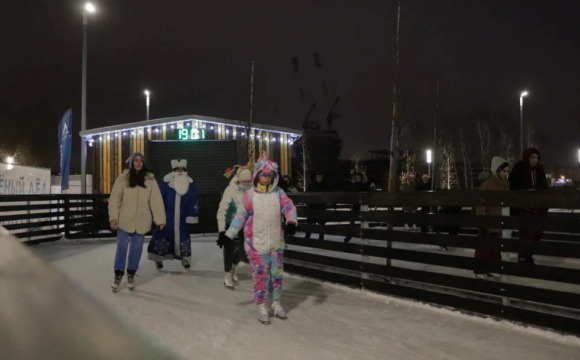 В преддверии Нового года в Красногорске прошел карнавал на льду