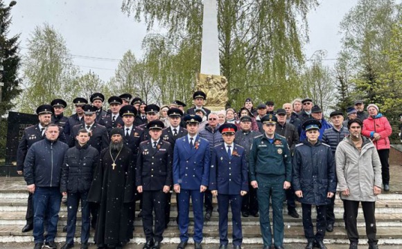В Красногорске полицейские и общественники приняли участие в торжественном мероприятии, посвященном Дню Победы