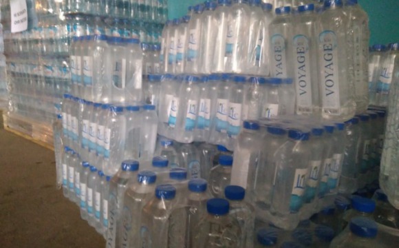 Свыше 1000 бутылок питьевой воды передали сотрудникам Красногорской станции скорой помощи