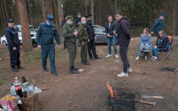 В Красногорске оштрафовали любителей шашлыков