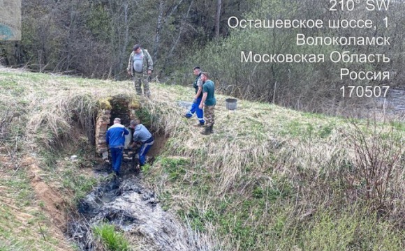 После вмешательства Минэкологии и прокуратуры в Волоколамске прекращено загрязнение реки