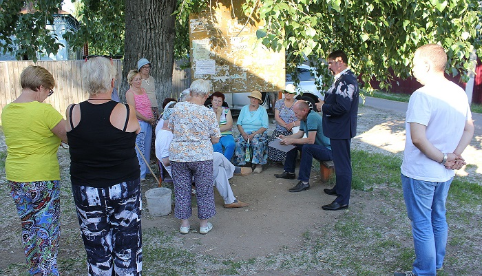 Встреча с жителями деревни Грибаново