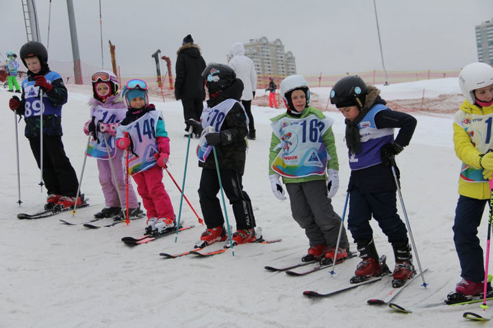 Соревнования по горным лыжным прошли на Черневской горке (ВИДЕО)
