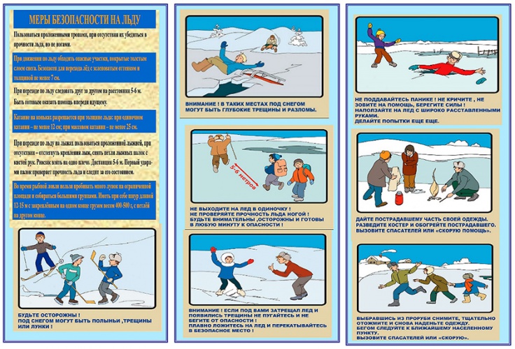 Меры предосторожности и правила безопасного поведения на льду