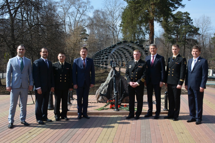 Администрация Красногорска приняла делегацию подшефного корабля «Георгий Победоносец»