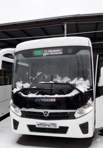 Два новых автобуса вышли на маршруты в Нахабино