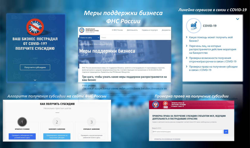 Меры поддержки бизнеса ФНС России
