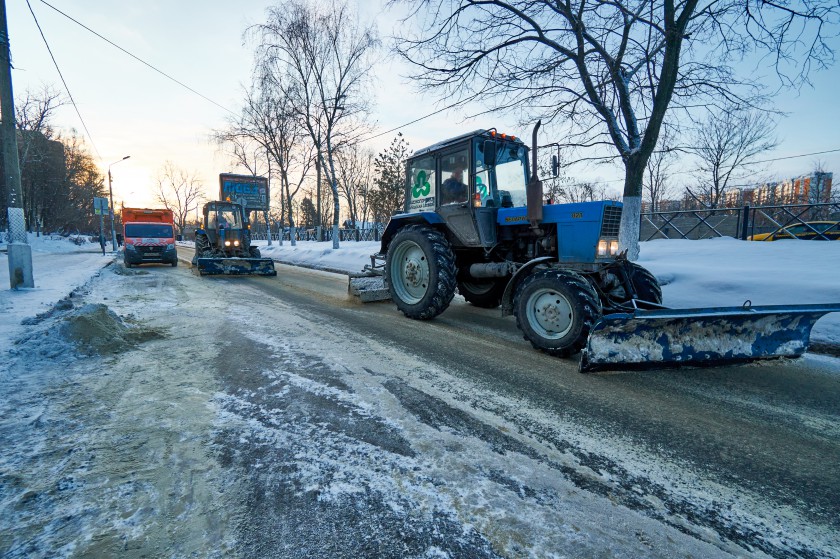 50 тысяч кубометров снега вывезено с улиц округа с начала года