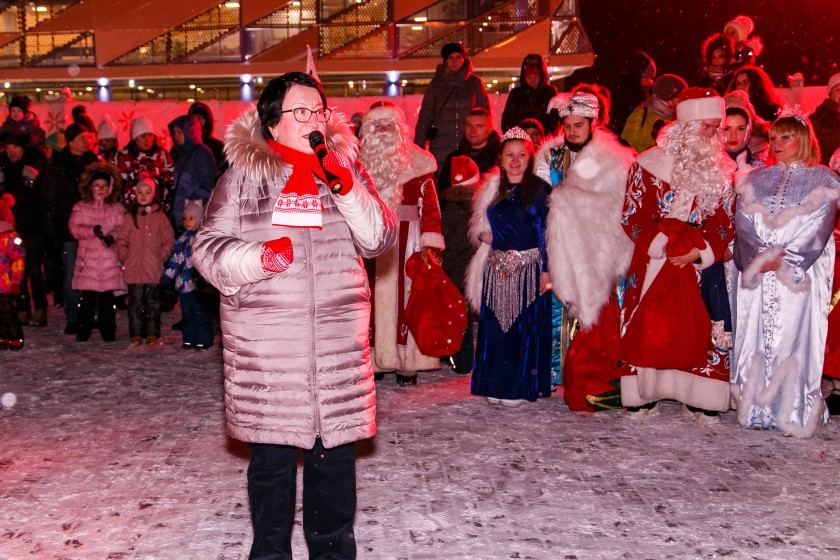 В Красногорске зажгли главную новогоднюю ель