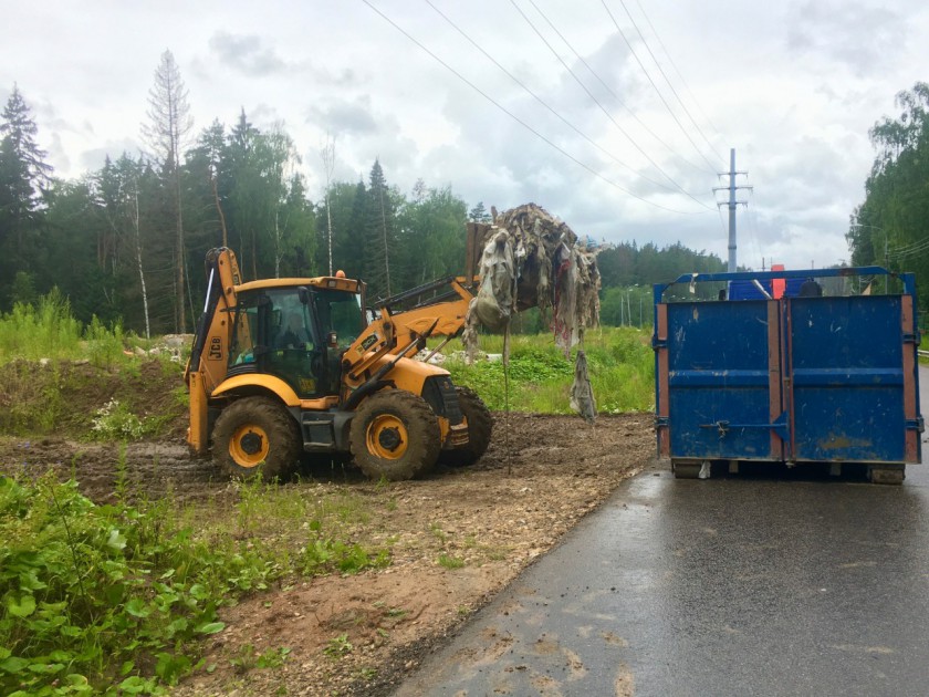 Более 70 кубометров мусора вывезено с земель Опалиховского лесничества