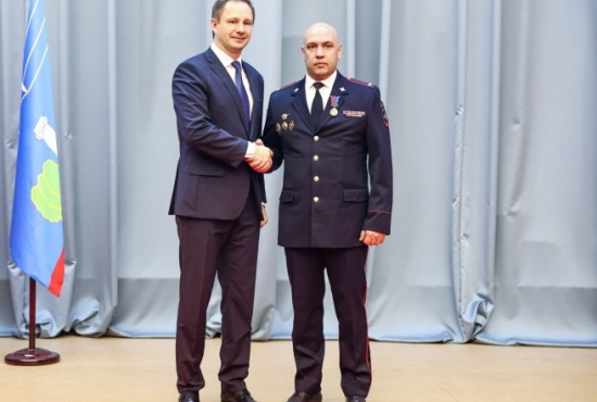 Дмитрий Волков поздравил красногорских правоохранителей