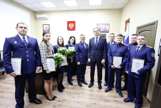 Дмитрий Волков поздравил с 15-летием образования Следственного комитета сотрудников следственного отдела по городскому округу Красногорск ГСУ СК России по Московской области