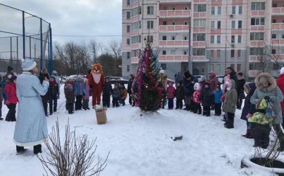 Новогодний праздник двора прошел в микрорайоне «Столичный»