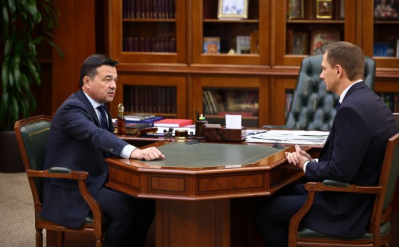 Губернатор Андрей Воробьев провел рабочую встречу с Дмитрием Волковым