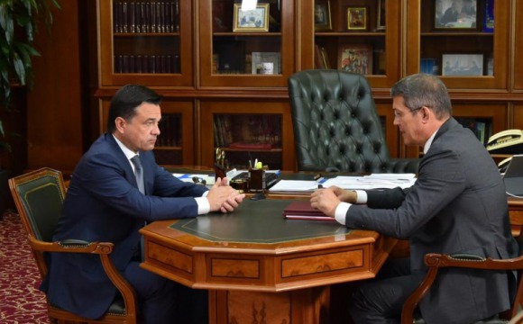 Губернатор провел встречу с главой Красногорска, который доложил Воробьеву о проделанной работе