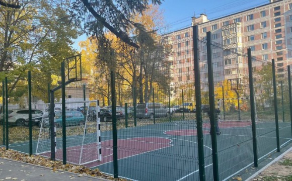 Спортивную площадку открыли в Красногорске после ремонта