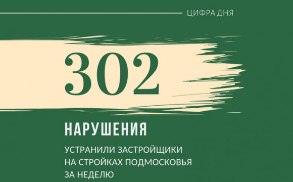 За неделю застройщики устранили 302 нарушения на стройках Московской области