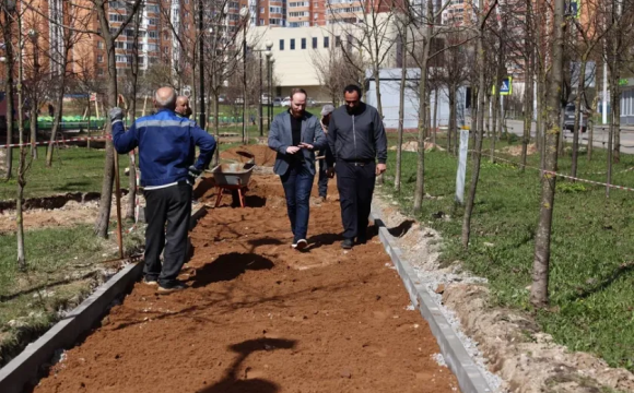 На улице Успенской в Красногорске стартовали работы по обустройству новой пешеходной зоны