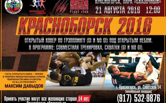 Открытые соревнования по борьбе - "КрасноБорск 2016" пройдут в Красногорске