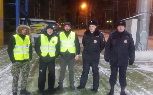 Красногорская дружина «Оплот» приняла участие в охране порядка на хоккее