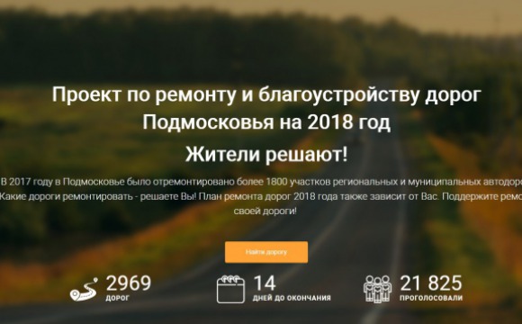 Голосование по ремонту дорог в "Доброделе" завершится через 14 дней