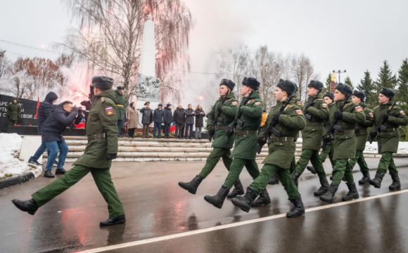 Торжественный митинг прошел у Мемориального комплекса «Рубеж обороны Москвы» в Нефедьево