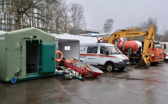 Красногорск готовится к паводкам: идёт проверка спецтехники