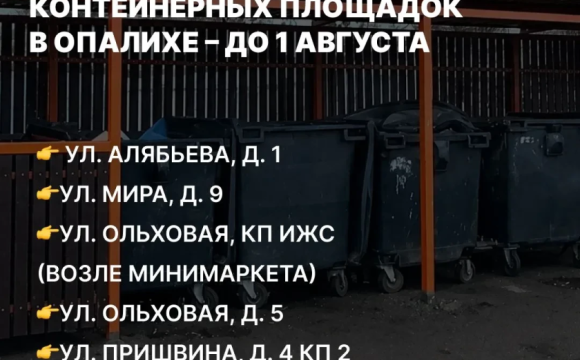 Чистая контейнерная площадка - современный облик города