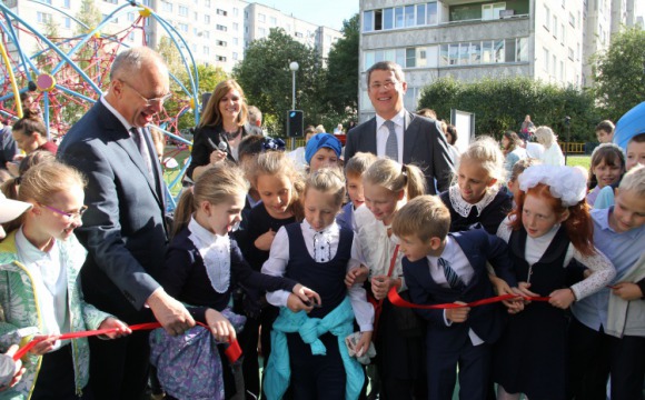 Две новые современные детские площадки открыли в Красногорске