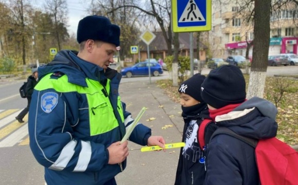 В Подмосковье автоинспекторы проконтролируют движение пешеходов.