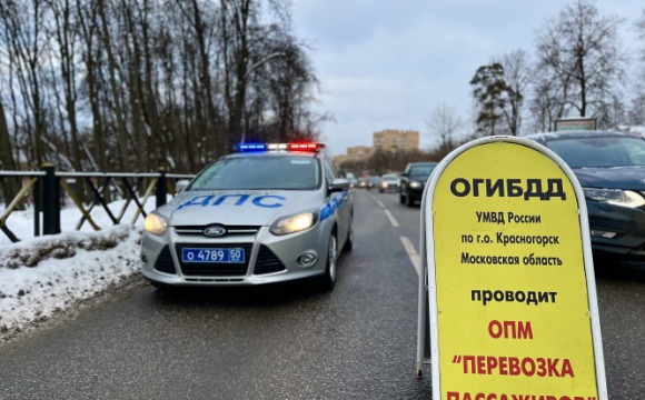 В апреле продолжится проведение тематических проверок водителей на территории городского округа Красногорск