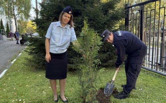 В Красногорске сотрудники полиции и общественник приняли участие в акции «Лес Победы»