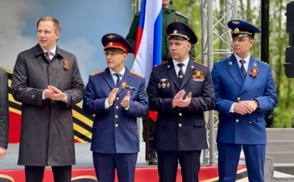 В Красногорске полицейские приняли участие в торжественных мероприятиях, посвященных Дню Победы