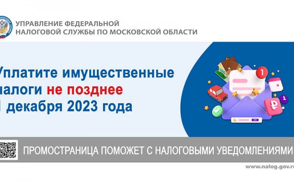 Уплатите имущественные налоги не позднее 1 декабря 2023 года