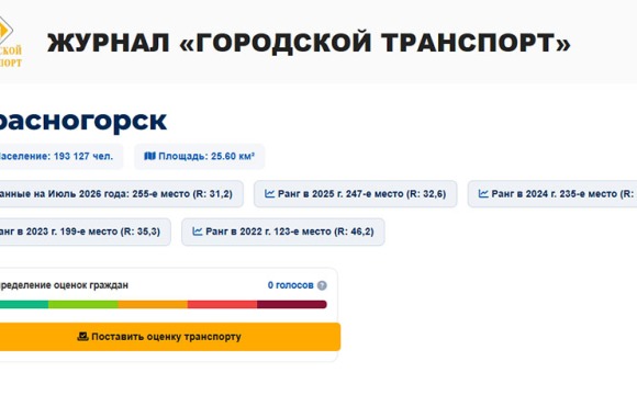 Жители Красногорска могут оценить работу общественного транспорта