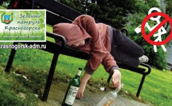 Около 800 штрафов за распитие спиртного в общественных местах выписали в городском округе Красногорск