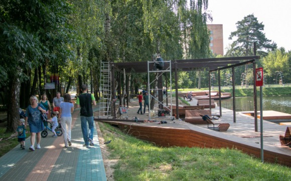 Новый навес на Ивановских прудах
