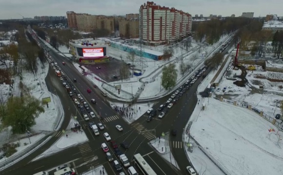 В Красногорске продолжается борьба с дорожными пробками