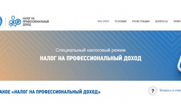 ФНС России запустила сайт о налоге на профессиональный доход
