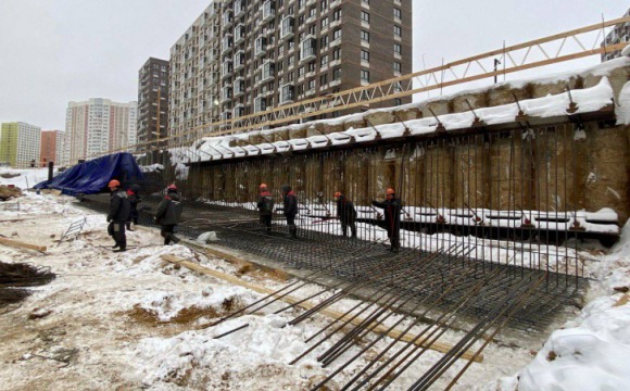 В Путилково приступили к армированию будущих стен тоннеля на примыкании Проектируемого проезда №6411 к Путилковскому шоссе