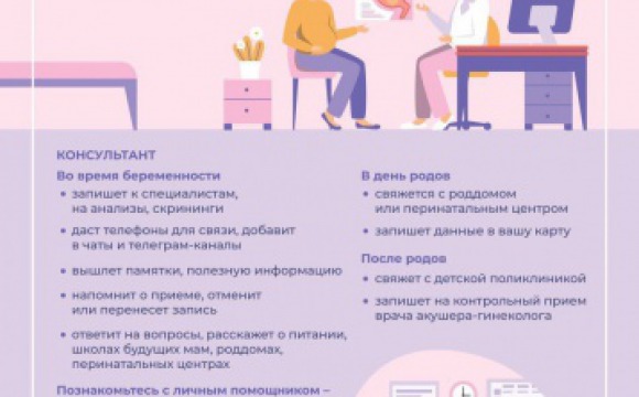 В Красногорске можно воспользоваться услугой индивидуального сопровождения беременности в рамках проекта «Наша женская консультация»