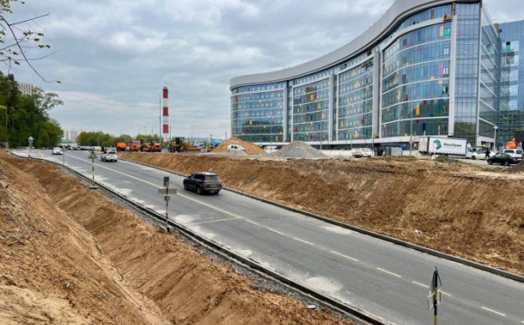 В Красногорске завершилось строительство подъездной дороги к новому детскому клиническому центру им. Л.М. Рошаля 