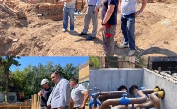 В Красногорске проверили ход строительства участка магистральной теплосети 