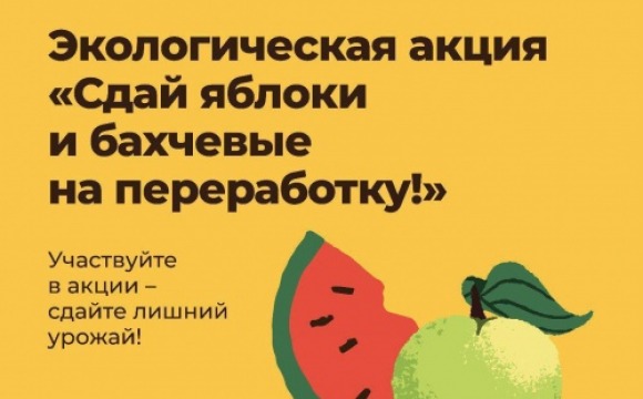 Жители Красногорска могут принять участие в акции «Сдай яблоки и бахчевые на переработку»