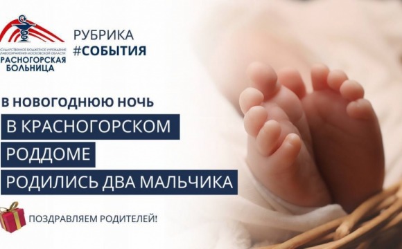 В новогоднюю ночь два малыша появились на свет в родильном доме Красногорской больницы