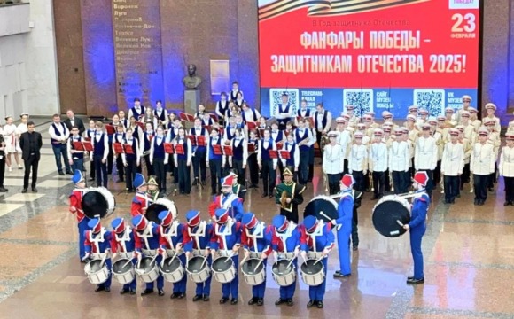 Красногорский ансамбль «Знаменские барабанщики» выступил в Музее Победы