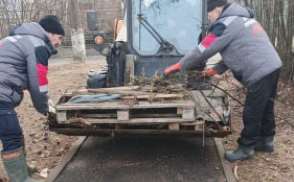 Продолжаем весеннюю уборку на территориях городского округа Красногорск