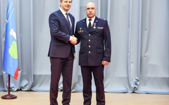 Дмитрий Волков поздравил красногорских правоохранителей