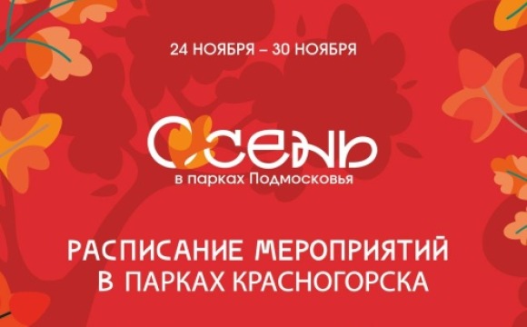 Афиша мероприятий на парковых территориях с 24 по 30 ноября