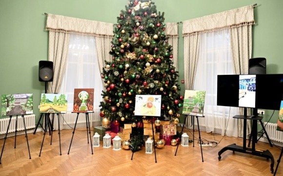 В усадьбе Знаменское-Губайлово начала работу передвижная выставка под названием «Дети войны рисуют мир»